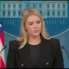 Karoline Leavitt briefs after inflation report beats expectations