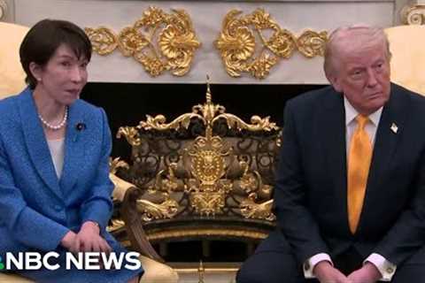 Trump makes a Pearl Harbor joke while meeting with the Japanese prime minister